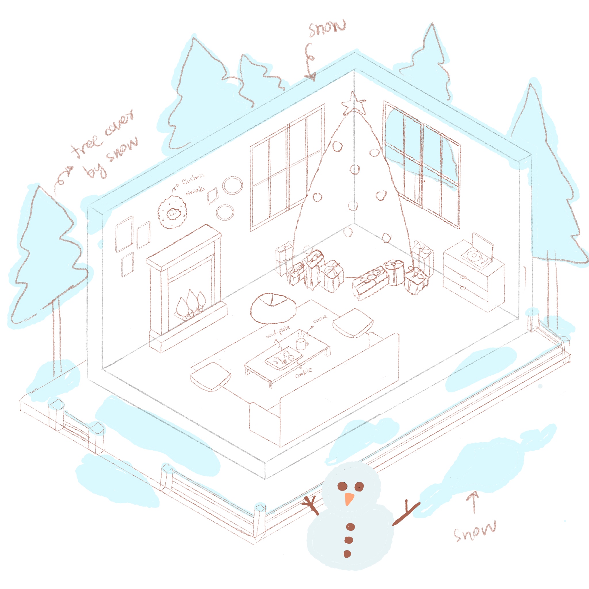 Snow House Sketch