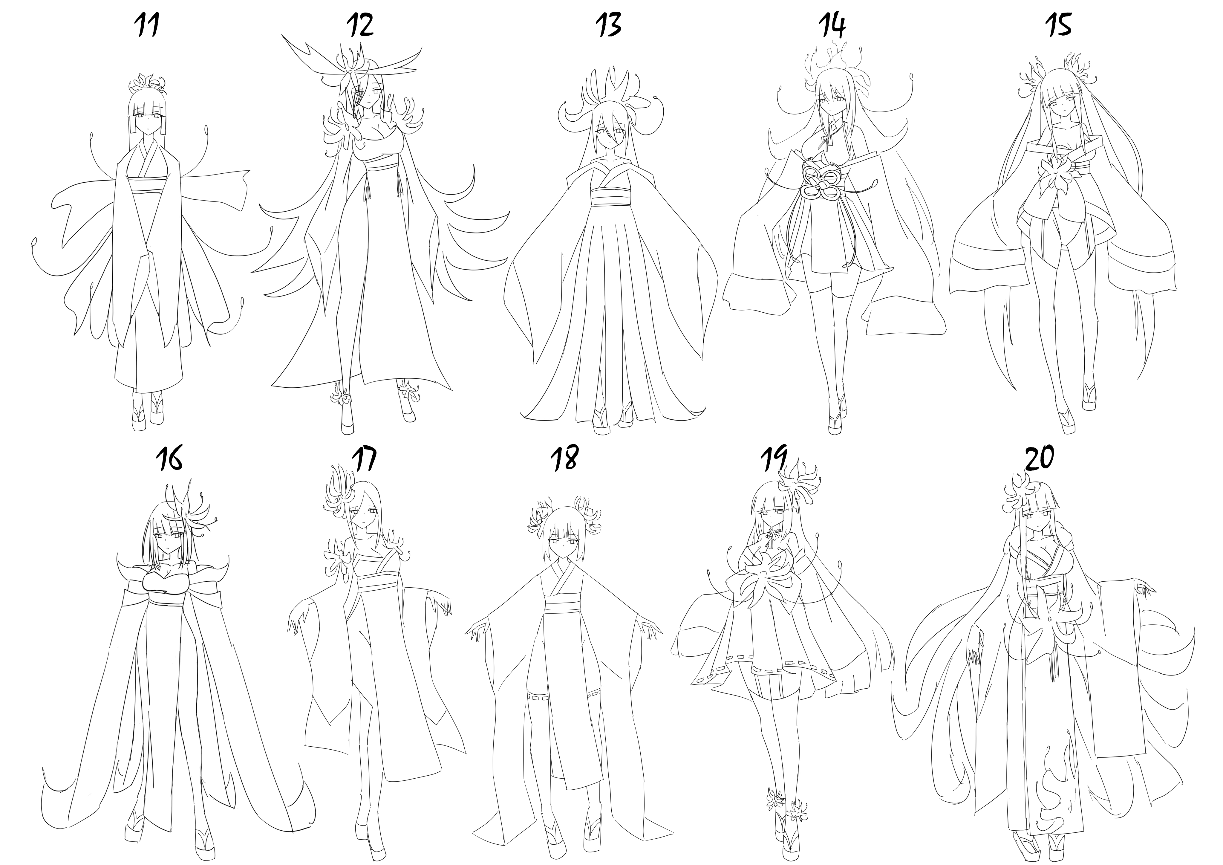 Higanbana Character Design 04